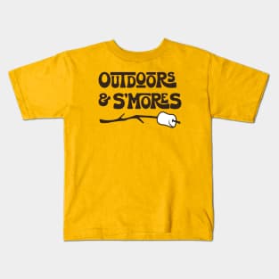 Outdoors and S'Mores Kids T-Shirt